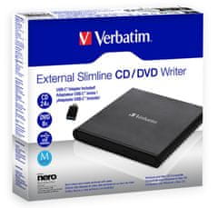 Verbatim Külső DVD/CD meghajtó, fekete