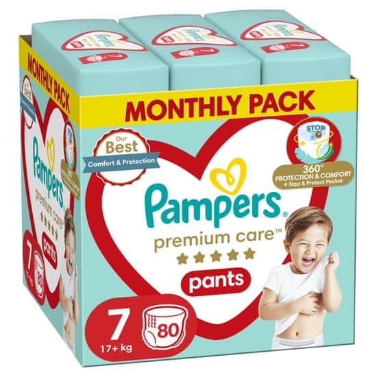Pampers Premium Care pelenkák méret. 7, 80 db, 17kg+