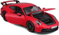 Maisto Piros Porsche 911 GT3 2022 modell 1:18