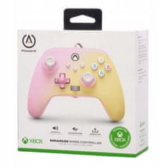 Power A Enhanced Wired, Xbox Series X|S, Xbox One, PC, Pink-Lemonade, Vezetékes kontroller