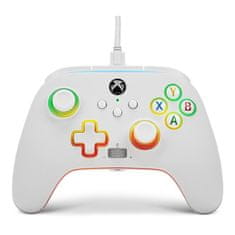 Power A Spectra Infinity, Xbox Series X|S, Xbox One, PC, LED Lighting, Fehér, Vezetékes kontroller