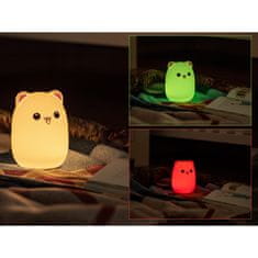 Tracer Teddy Bear, RGB LED, 5 színtónus, 4 világítási mód, Vezeték nélküli, Éjszakai lámpa