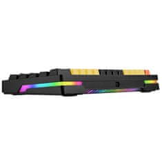 Tracer EVO3 Hot Swap 63, GameZone, Mechanikus, RGB világítás, US, Fekete-Sárga, Vezetékes/Vezeték nélküli billentyűzet