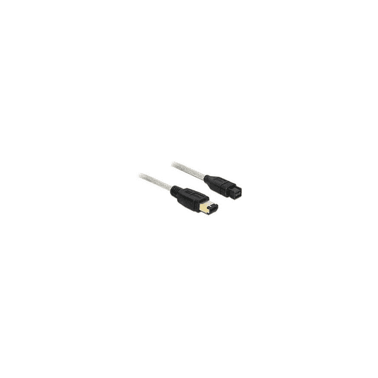 DELOCK FireWire-Kabel FW400 6Pin -> FW800 9Pin St/St 2.00m (82596)
