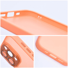 Haffner Apple iPhone 15 Pro hátlap kameravédő peremmel, lencsevédő üveggel - Variete - narancs (HF241062)