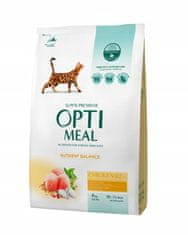 OptiMeal száraz macskatáp csirkével 4 kg