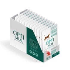 OptiMeal  nedves eledel sterilizált macskáknak - pulyka mártásban 12x85 g