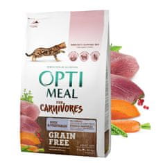 OptiMeal  gabonamentes száraz macskaeledel kacsával és zöldségekkel 4 kg