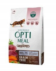 OptiMeal  gabonamentes száraz macskaeledel kacsával és zöldségekkel 4 kg