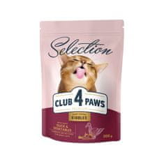 Club4Paws Premium száraz macskaeledel kacsával és zöldségekkel 3x300g