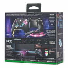 Power A Advantage Lumectra, Xbox Series X|S, Xbox One, PC, RGB Lighting, Fekete, Vezetékes kontroller + RGB LED Strip