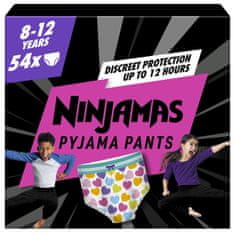 Pampers Ninjama pizsamanadrág Hearts, 54 db, 8 év, 27kg-43kg