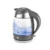 CEG016, 2200W, 1.8L, BPA-mentes, Háttérvilágítás, Üveg, Fekete, Elektromos vízforraló