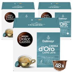 Dallmayr CREMA d'Oro CAFFE LATTE by NESCAFÉ Dolce Gusto - 3×16 kávékapszula