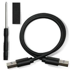 Qoltec 2,5" SATA3 | USB 3.0 HDD/SSD tok/zseb Piros