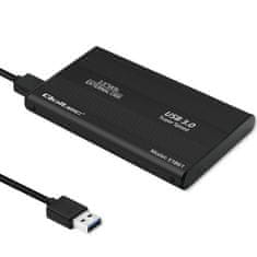 Qoltec 2,5" SATA3 | USB 3.0 HDD/SSD tok/zseb Fekete