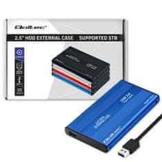 Qoltec 2,5" SATA3 | USB 3.0 HDD/SSD tok/zseb - Kék