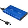 2,5" SATA3 | USB 3.0 HDD/SSD tok/zseb - Kék