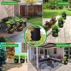 Netscroll Hordozható 26L-es textil kerti ágyás, egyszerű megoldás minden teraszra, erkélyre, kertbe vagy üvegházba, jégeső esetén mozgassa biztonságos helyre és a termés biztosítva van, FoldingGarden