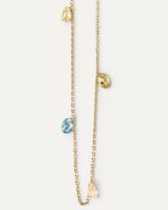 PDPAOLA Bájos, aranyozott nyaklánc medálokkal RAINBOW Gold CO01-866-U