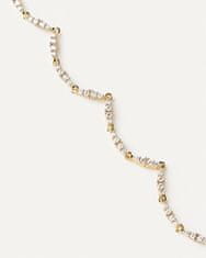 PDPAOLA Luxus aranyozott nyaklánc cirkónium kövekkel Spice Vanilla CO01-682-U