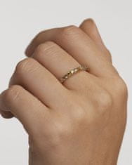 PDPAOLA Gyengéd aranyozott gyűrű cirkóniummal RAINBOW Gold AN01-C07 (Kerület 58 mm)