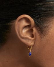 PDPAOLA Aranyozott karika fülbevaló Lapis Lazuli Nomad Vanilla AR01-A09-U