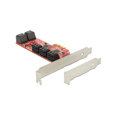 DELOCK PCI Expr Card 10x SATA III int +Low Profile (89384)
