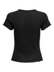 ONLY Női póló ONLCARLOTTA Tight Fit 15256154 Black (Méret L)