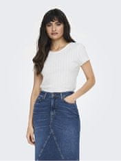 ONLY Női póló ONLCARLOTTA Tight Fit 15256154 White (Méret XL)