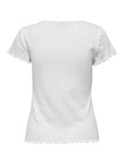 ONLY Női póló ONLCARLOTTA Tight Fit 15256154 White (Méret XL)