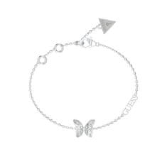 Guess Bájos acél karkötő pillangóval Chrysalis JUBB04110JWRH (Hossz 18,5 cm)