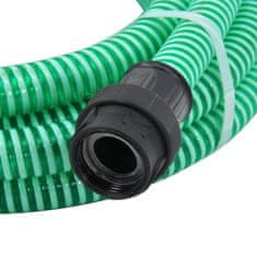 Vidaxl zöld PVC szívótömlő PVC csatlakozókkal 1" 7 m 151071