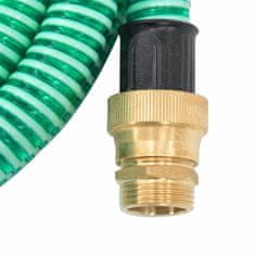 Vidaxl zöld PVC szívótömlő sárgaréz csatlakozókkal 1,1" 3 m 151039