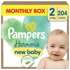 Pampers Harmonie Baby mérete. 2, 204 db, 4kg-8kg