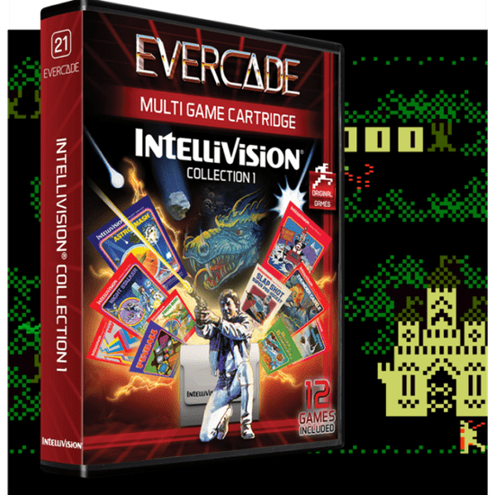 Blaze Evercade #21, Intellivision Collection 1, 12in1, Retro, Multi Game, Játékszoftver csomag