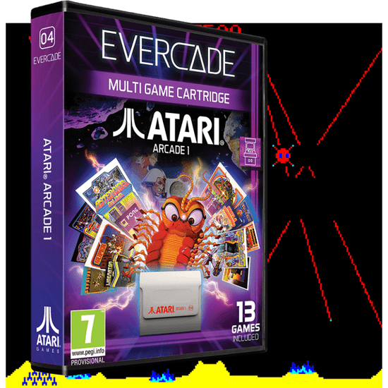 Blaze Evercade #04, Atari Arcade 1, 13in1, Retro, Multi Game, Játékszoftver csomag