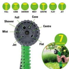Kinzo Nyújtható elasztikus kerti tömlő 10m öntözéshez 7 funkció