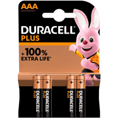 Duracell Plus 100 Egyszer használatos elem AAA Lúgos (141117)