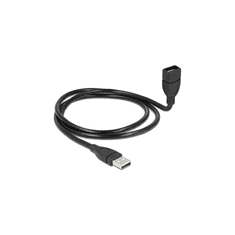 DELOCK USB Verl.A -> A St/Bu 1.00m ShapeCable sw (83500)