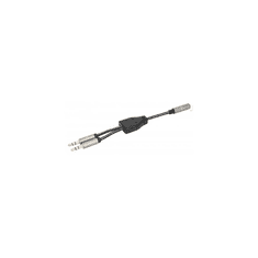 Manhattan 356121 audio kábel 0,15 M 3.5mm 2 x 3.5mm Fekete, Ezüst (356121)