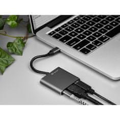 Tracer A-1, 60 W, 3 portos, USB 3.1, USB Type C, HDMI 1.4, Aluminium, Notebook dokkoló