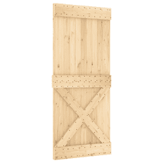 Vidaxl NARVIK tömör fenyőfa ajtó 90 x 210 cm (154445)