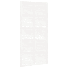 Vidaxl fehér tömör fenyőfa istálló stílusú ajtó100x1,8x214 cm (824639)