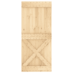 Vidaxl NARVIK tömör fenyőfa ajtó 90 x 210 cm (154445)