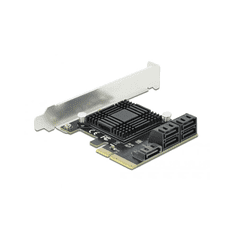 DELOCK 5Port SATA PCI Express x4 Karte + Low Profile (90498)