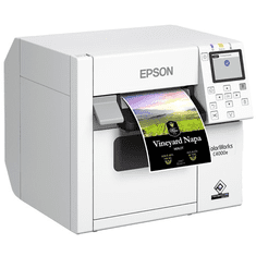 Epson CW-C4000e (bk) címkenyomtató Tintasugaras Szín 1200 x 1200 DPI 102 mm/sec Vezetékes (C31CK03102BK)