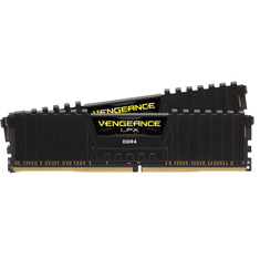 Corsair 64GB 2400MHz DDR4 RAM Vengeance LPX Black CL14 (4x16GB) (CMK64GX4M4A2400C14) (CMK64GX4M4A2400C14)
