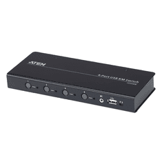 Aten KM Switch USB Boundless, 4 port (kábelt tartalmaz) (CS724KM-AT)