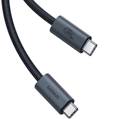 BASEUS USB Type-C töltő- és adatkábel, USB Type-C, 100 cm, 240W, gyorstöltés, PD, QC, Flash Series 2, P10311803111-00, fekete (RS152056)